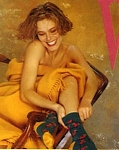 "A WALK ON THE WILD SIDE" 1 - Johnny Dangerous socks - oz Sunday Herald Sun 7 Days 19.05.91 by Leif Nygaard