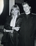 b/w photo leaving Nicky Blair´s in L.A. 1987 by Gary Lewis