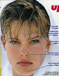 "Face up" white towel- U.K. best 8.-14.05.88 by Bensimon