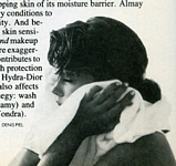 "Soothing Sensitive Skin" - U.S. VOGUE 07-1985 by Denis Piel
