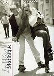b/w Matinique 95 rollerblade postcard