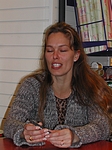 30. Nov. 2003 at danish book-store Gad in Brabrand, Karlas Kabale promo-tour 15