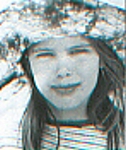 danish Asschenfeldts Magasin Feb. 1997 - girl with straw-hat
