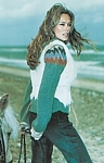 danish COSTUME Dec. 2003 - leading white horse behind