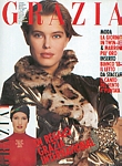 ital. GRAZIA 7. Feb. 1988 cover by Patrice Reumont