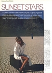 U.S. Bazaar Jan. 1985 "Sunset Stars" 1 by Art Kane