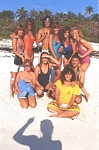 "BEAUTE MODE" 1 group on the beach - french ELLE 15. July 1983 by Gilles Bensimon
