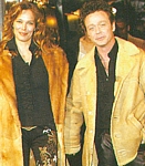 danish BILLED BLADET- at danish music awards wearing fur with Thomas