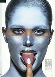 german VOGUE Dec. 1985 "GOLD Fieber" by Penn