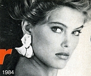 U.S. VOGUE Nov. 1984 Minimal Dazzle contents pic by Andrea Blanch