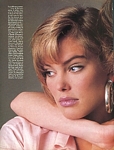 U.S. VOGUE Apr. 1985 "Beauty Contrast" 1 by Denis Piel